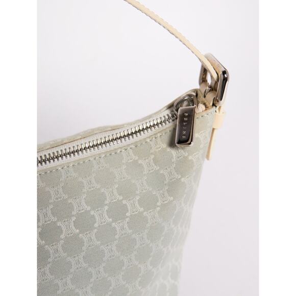 Celine Light Blue Canvas Shoulder Bag - Picture 7 of 12